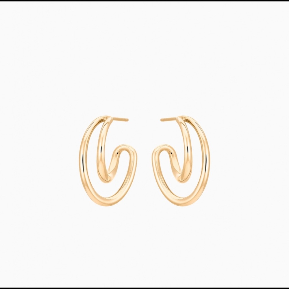 Charlotte Chesnais Mini Initial Hoop Earring
